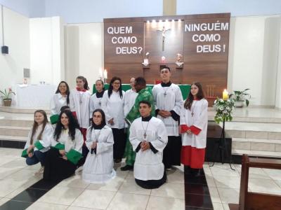 Encerramento das Missas com Novena em Louvor a SÃ£o Miguel reÃºne comunidade em Laranjeiras do Sul