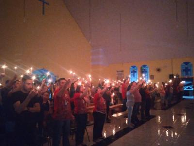 Encerramento das Missas com Novena em Louvor a SÃ£o Miguel reÃºne comunidade em Laranjeiras do Sul