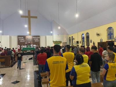 Encerramento das Missas com Novena em Louvor a SÃ£o Miguel reÃºne comunidade em Laranjeiras do Sul