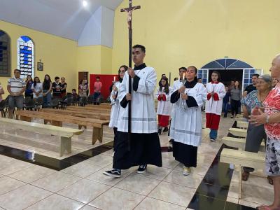 Encerramento das Missas com Novena em Louvor a SÃ£o Miguel reÃºne comunidade em Laranjeiras do Sul