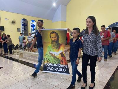 Encerramento das Missas com Novena em Louvor a SÃ£o Miguel reÃºne comunidade em Laranjeiras do Sul