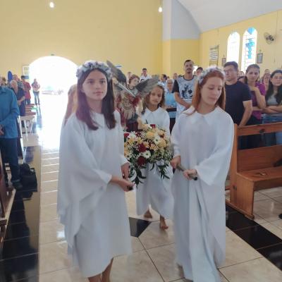 Festa em louvor a SÃ£o Miguel em Laranjeiras do Sul atraiu centenas de fiÃ©is