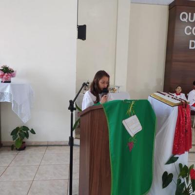 Festa em louvor a SÃ£o Miguel em Laranjeiras do Sul atraiu centenas de fiÃ©is