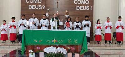 Festa em louvor a SÃ£o Miguel em Laranjeiras do Sul atraiu centenas de fiÃ©is