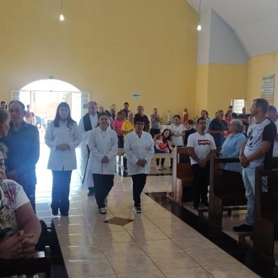 Festa em louvor a SÃ£o Miguel em Laranjeiras do Sul atraiu centenas de fiÃ©is