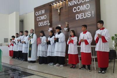 Festa em louvor a SÃ£o Miguel em Laranjeiras do Sul atraiu centenas de fiÃ©is