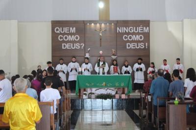 Festa em louvor a SÃ£o Miguel em Laranjeiras do Sul atraiu centenas de fiÃ©is