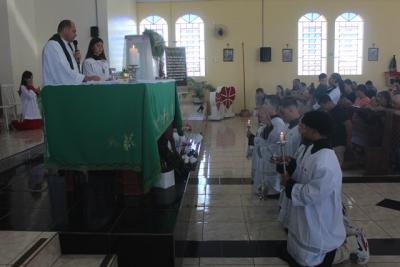 Festa em louvor a SÃ£o Miguel em Laranjeiras do Sul atraiu centenas de fiÃ©is