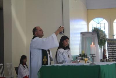 Festa em louvor a SÃ£o Miguel em Laranjeiras do Sul atraiu centenas de fiÃ©is