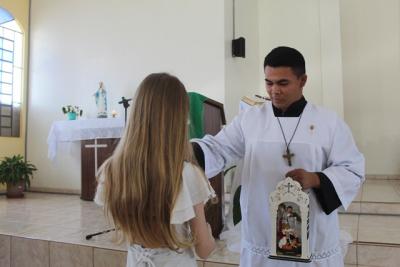 Festa em louvor a SÃ£o Miguel em Laranjeiras do Sul atraiu centenas de fiÃ©is