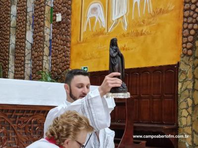 LS: CelebraÃ§Ã£o de peregrinaÃ§Ã£o da Imagem de Nossa Senhora Aparecida abriu a programaÃ§Ã£o religiosa da festa
