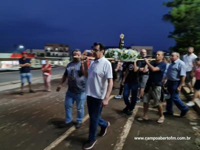 LS: CelebraÃ§Ã£o de peregrinaÃ§Ã£o da Imagem de Nossa Senhora Aparecida abriu a programaÃ§Ã£o religiosa da festa