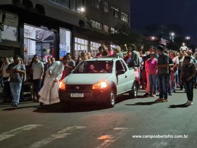 LS: CelebraÃ§Ã£o de peregrinaÃ§Ã£o da Imagem de Nossa Senhora Aparecida abriu a programaÃ§Ã£o religiosa da festa