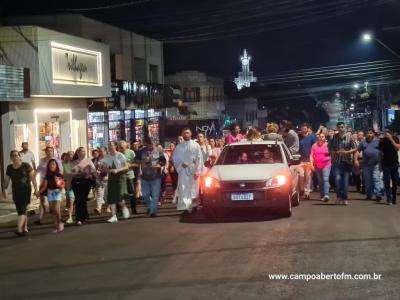 LS: CelebraÃ§Ã£o de peregrinaÃ§Ã£o da Imagem de Nossa Senhora Aparecida abriu a programaÃ§Ã£o religiosa da festa