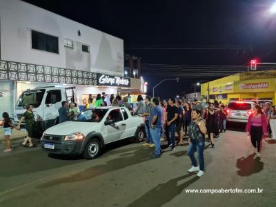 LS: CelebraÃ§Ã£o de peregrinaÃ§Ã£o da Imagem de Nossa Senhora Aparecida abriu a programaÃ§Ã£o religiosa da festa
