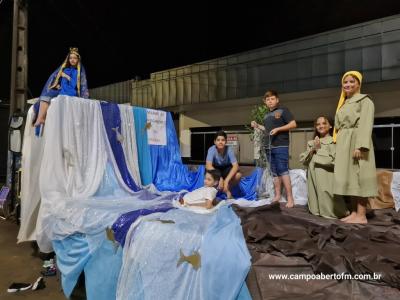 LS: CelebraÃ§Ã£o de peregrinaÃ§Ã£o da Imagem de Nossa Senhora Aparecida abriu a programaÃ§Ã£o religiosa da festa