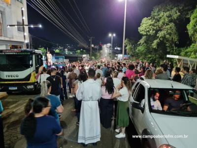 LS: CelebraÃ§Ã£o de peregrinaÃ§Ã£o da Imagem de Nossa Senhora Aparecida abriu a programaÃ§Ã£o religiosa da festa