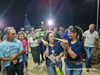 LS: CelebraÃ§Ã£o de peregrinaÃ§Ã£o da Imagem de Nossa Senhora Aparecida abriu a programaÃ§Ã£o religiosa da festa