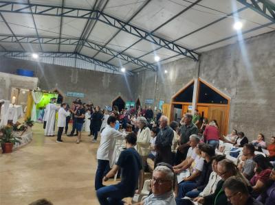 Novenas de Frei GalvÃ£o estÃ£o acontecendo no Bairro BancÃ¡rios com a participaÃ§Ã£o das comunidades