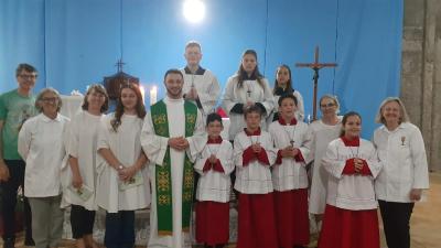 7Âº Dia da Novena em louvor a Frei GalvÃ£o teve a participaÃ§Ã£o do Ãgua Verde e TerÃ§o das Mulheres