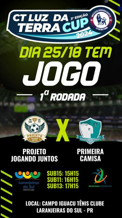 Projeto Jogando Juntos representa Laranjeiras na 3Âª ediÃ§Ã£o da Copa CT Luz da Terra