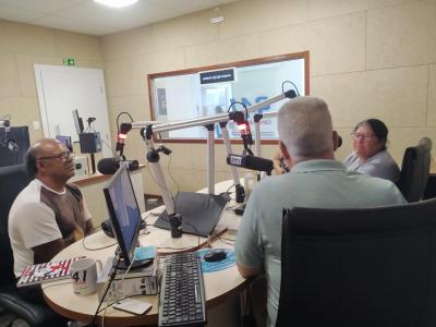 Equipe da Comunidade Frei GalvÃ£o do BancÃ¡rio visitou a Campo Aberto FM