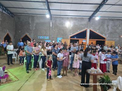 Caravana Evangelizar da Campo Aberto FM participou da Missa Solene de Frei GalvÃ£o