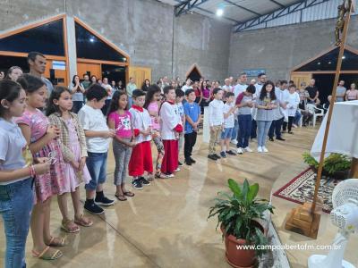 Caravana Evangelizar da Campo Aberto FM participou da Missa Solene de Frei GalvÃ£o