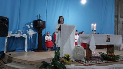 Caravana Evangelizar da Campo Aberto FM participou da Missa Solene de Frei GalvÃ£o