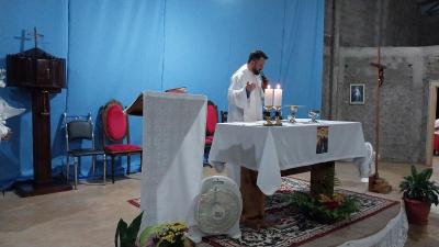 Caravana Evangelizar da Campo Aberto FM participou da Missa Solene de Frei GalvÃ£o