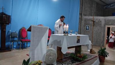 Caravana Evangelizar da Campo Aberto FM participou da Missa Solene de Frei GalvÃ£o