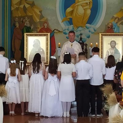 LS: Igreja Ucraniana realiza festa e consagraÃ§Ã£o do Crisma e 1Âª Eucaristia 