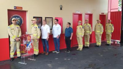 LS: Corpo de Bombeiros realiza cerimÃ´nia de entrega de caminhÃ£o Auto Bomba Tanque e Resgate 