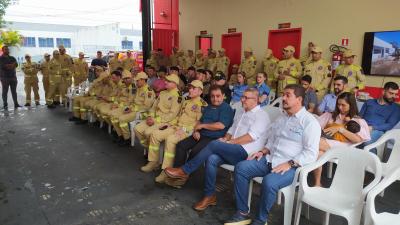 LS: Corpo de Bombeiros realiza cerimÃ´nia de entrega de caminhÃ£o Auto Bomba Tanque e Resgate 
