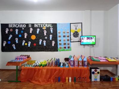 7Âª Feira de CiÃªncias do CMEI Nossa Senhora das GraÃ§as encanta com tema sobre o Universo