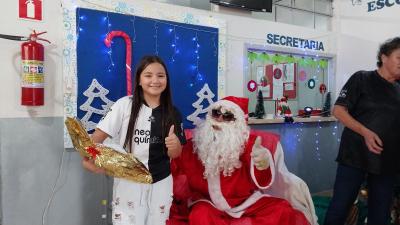 Entrega de presentes do Papai Noel dos Correios leva alegria Ã s crianÃ§as em Laranjeiras do Sul