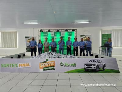 Sorteio final da promoÃ§Ã£o Sorte Premiada 2024 Sicredi aconteceu na tarde desta sexta-feira