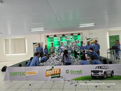 Sorteio final da promoÃ§Ã£o Sorte Premiada 2024 Sicredi aconteceu na tarde desta sexta-feira