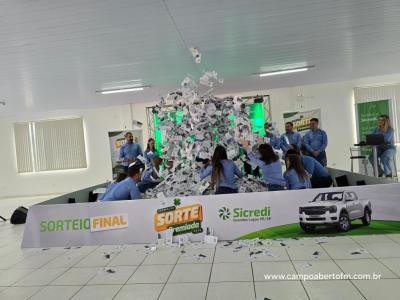 Sorteio final da promoÃ§Ã£o Sorte Premiada 2024 Sicredi aconteceu na tarde desta sexta-feira