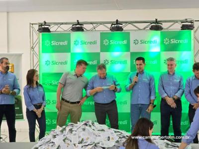 Sorteio final da promoÃ§Ã£o Sorte Premiada 2024 Sicredi aconteceu na tarde desta sexta-feira
