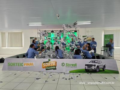Sorteio final da promoÃ§Ã£o Sorte Premiada 2024 Sicredi aconteceu na tarde desta sexta-feira