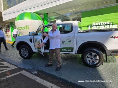 Sicredi Grandes Lagos encerra campanha â€˜Sorte Premiada 2024â€™ com entrega de camionete e Volkswagem Taos