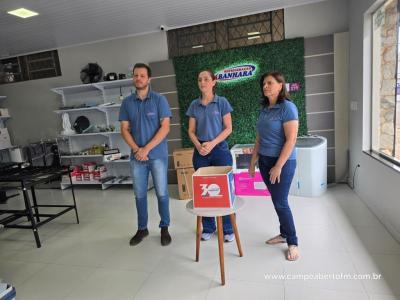 Sorteio de 4 prÃªmios encerra promoÃ§Ã£o de 30 anos da RefrigeraÃ§Ã£o Banhara em Laranjeiras do Sul