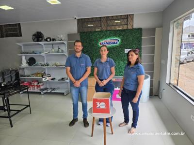 Sorteio de 4 prÃªmios encerra promoÃ§Ã£o de 30 anos da RefrigeraÃ§Ã£o Banhara em Laranjeiras do Sul