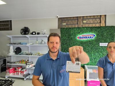 Sorteio de 4 prÃªmios encerra promoÃ§Ã£o de 30 anos da RefrigeraÃ§Ã£o Banhara em Laranjeiras do Sul