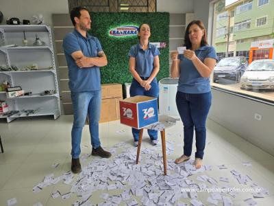 Sorteio de 4 prÃªmios encerra promoÃ§Ã£o de 30 anos da RefrigeraÃ§Ã£o Banhara em Laranjeiras do Sul