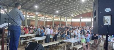 Mais de 400 almoÃ§os foram servidos na Macarronada de SÃ£o SebastiÃ£o de Laranjeiras do Sul