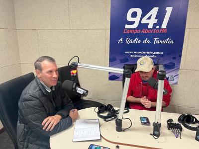 Campo Aberto FM recebe visita do novo chefe do Núcleo Regional de Turismo do Paraná