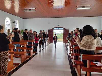 Festa em louvor a São João Batista reúne fiéis e é marcada por fé e confraternização na Linha Alto São João em Laranjeiras do Sul