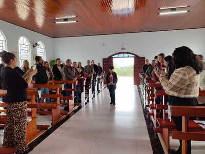 Festa em louvor a São João Batista reúne fiéis e é marcada por fé e confraternização na Linha Alto São João em Laranjeiras do Sul